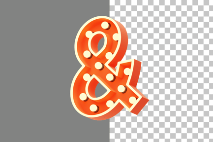 Preview: Marquee Lights And Sign 3D Icon