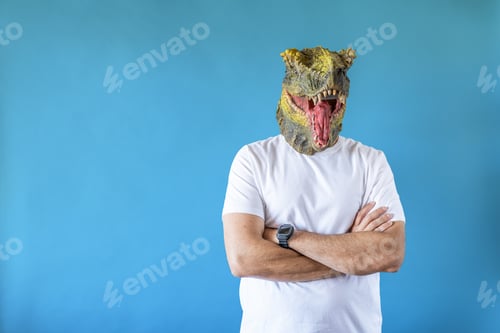 Preview: dinosaur-headed man