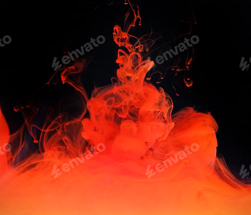 Preview: Ink Bright In Water As A Background Texture