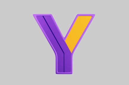 Preview: Botanical letter y design