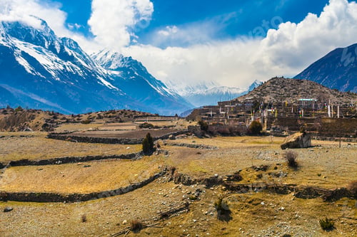 Preview: Beautiful Traveler Photo Woman Backpacker Mountains Landscape
