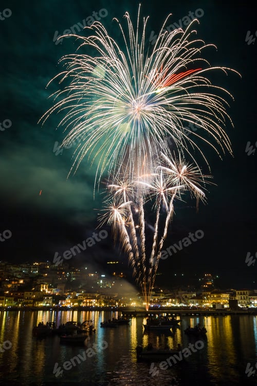 Preview: Firework on August the 15th in Parga Greece