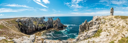 Preview: Panoramic in summer on the coast at Pen Hir Point on the Crozon Peninsula