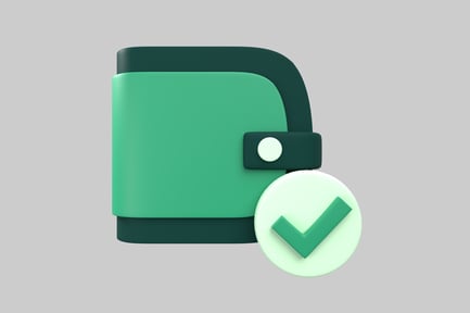 Preview: Wallet with approval icon