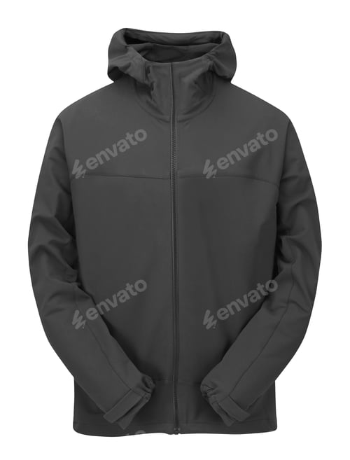 Preview: black jacket isolated on white