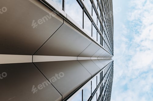 Preview: Modern beautiful skyscrapers on a beautiful sky background