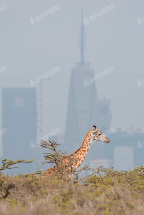 Preview: giraffe in the city