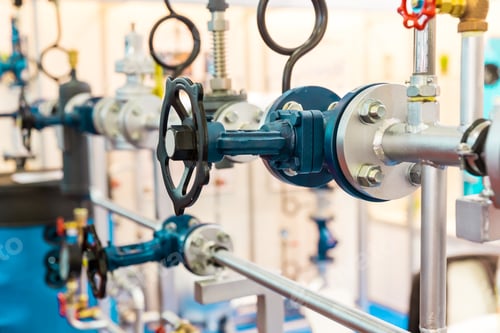 Preview: Gate valves, water pipeline, heat circuit