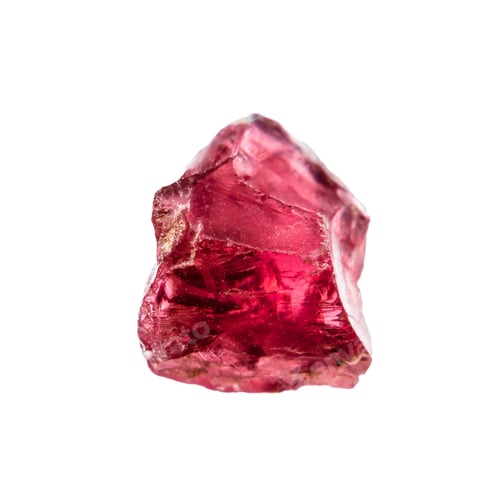 Preview: rough pyrope crystal isolated on white