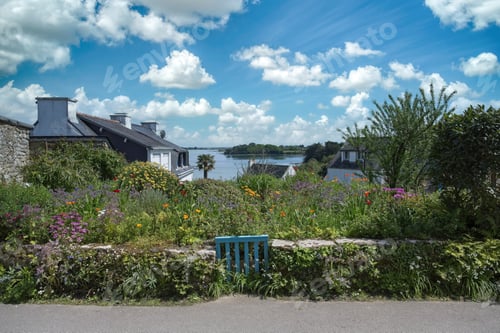 Preview: Brittany, Ile aux Moines island, typical houses in the village