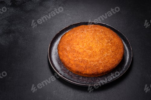 Preview: Pumpkin pie on marble cutting board