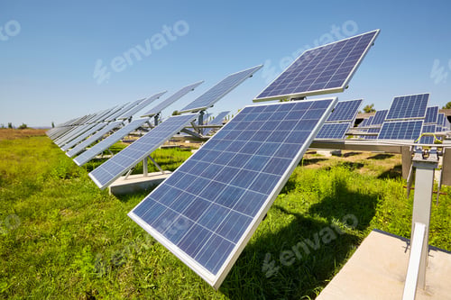 Preview: Solar panels. Alternative sources of power. Solar farm.
