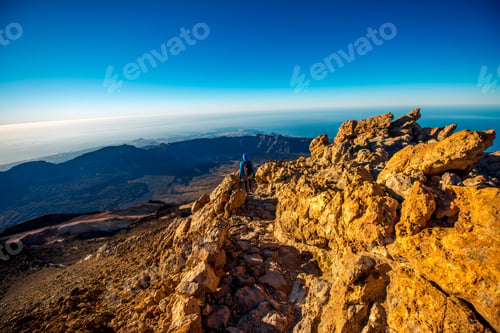 Preview: Landscape view from the top of volcano Teide