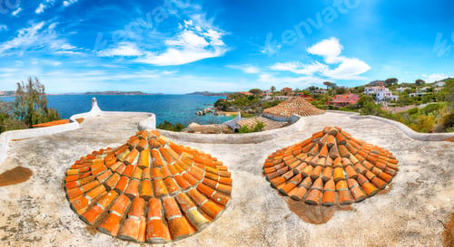 Preview: Gorgeous view of Porto Rafael resort. Awesome tiled roof of traditional houses