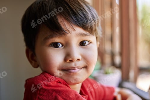 Preview: Oh what fun it is to be young. Portrait of an adorable little boy at home.