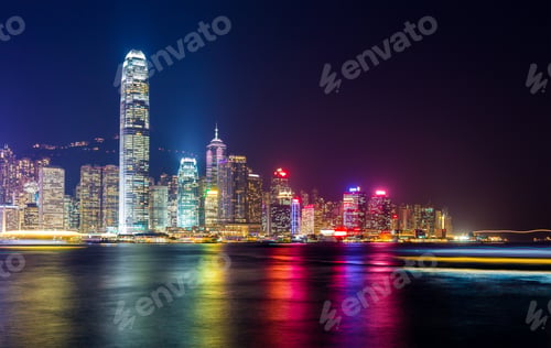 Preview: Hong Kong night view of skyline