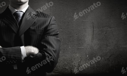 Preview: Close Up Of Businessman With Arms Crossed On Chest