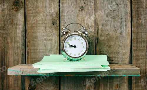 Preview: Writing-books and an alarm clock .