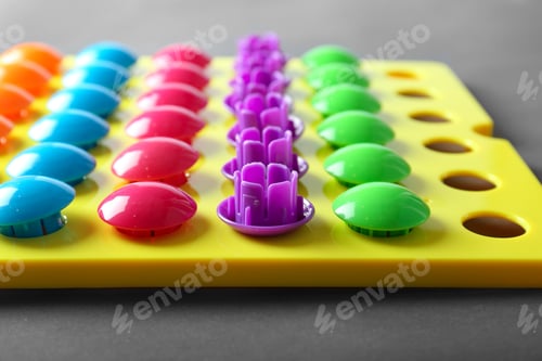 Preview: Multicolored mosaic on grey background