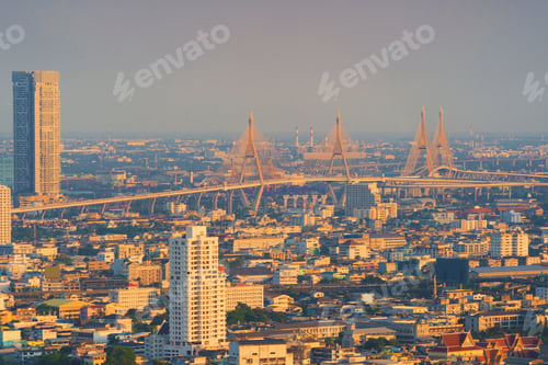 Preview: Bangkok Downtown. Thailand. Financial district and business in urban city in Asia.