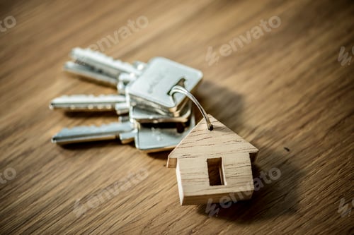 Preview: Flat lay of real estate concept