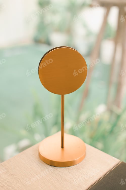 Preview: Table number sign.