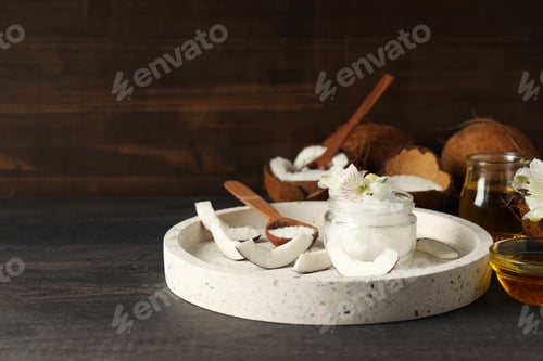 Preview: Product for beauty procedures, skin and body care - coconut oil