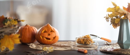 Preview: Pumpkins on the table