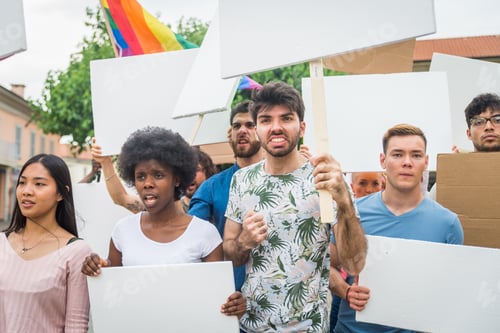 Preview: Activists demonstrating against social issues