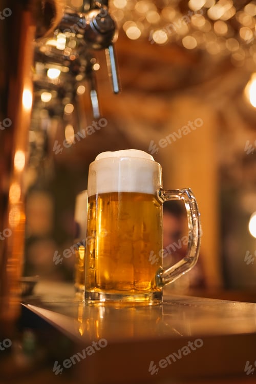 Preview: cold beer in a pub