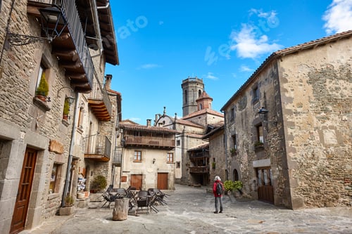 Preview: Picturesque medieval catalonian village of Rupit. Barcelona. Spain