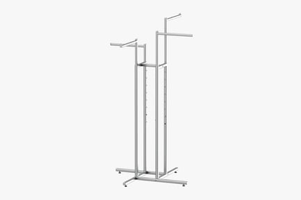 Preview: Metal 4-Way Clothing Rack, Adjustable Height