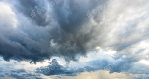 Preview: colorful dramatic sky with cloud at sunset
