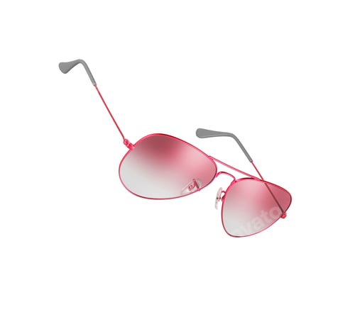 Preview: Pink sunglasses isolated on white