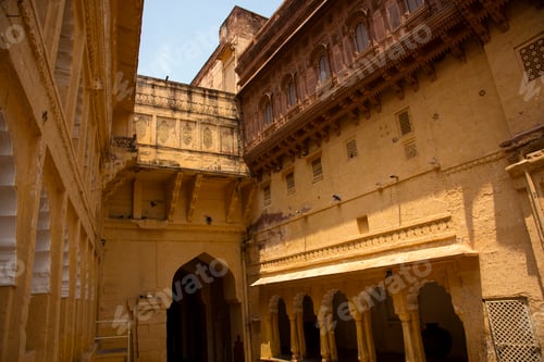 Preview: Exterior view of the 15th century Mehrangarh Fortress in Jodhpur, India.