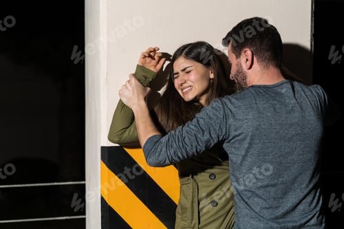 Preview: Woman Struggling To Get Herself Free From Man