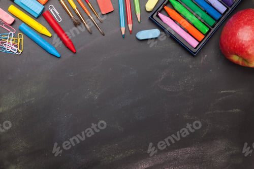 Preview: School education supplies concept