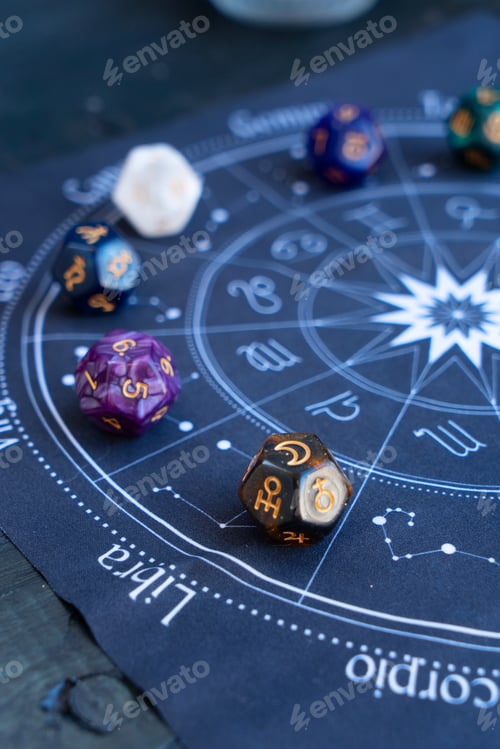 Preview: Zodiac horoscope with divination dice