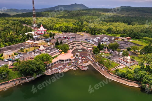 Preview: The Ganga Talao Temple in Grand bassin, Savanne, Mauritius