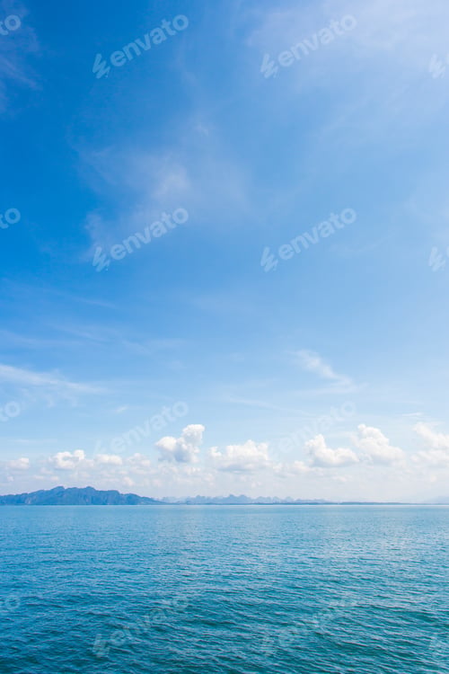 Preview: Blue Seawater with sea foam as background