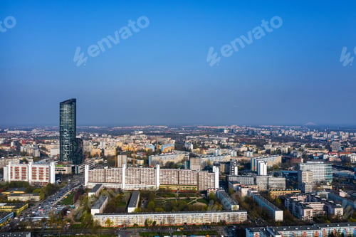 Preview: Skyscraper in residential buildings in the city of Wroclaw. Poland