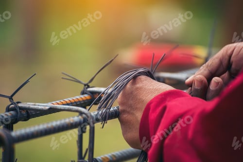 Preview: Locksmith use Welding machine cut metal process. Construction Worker Welding machinery