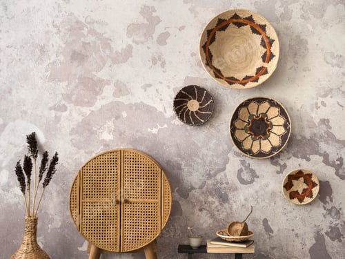 Preview: The stylish ethnic composition at living room interior