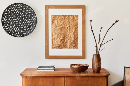 Preview: Minimalist composition of living room