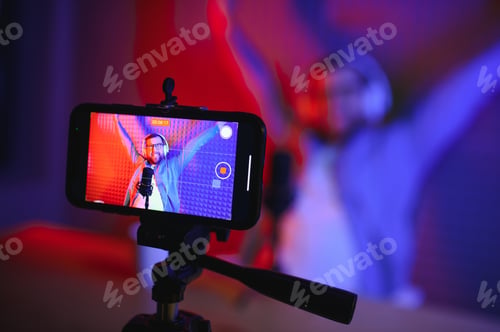 Preview: A video blogger records content in his studio.