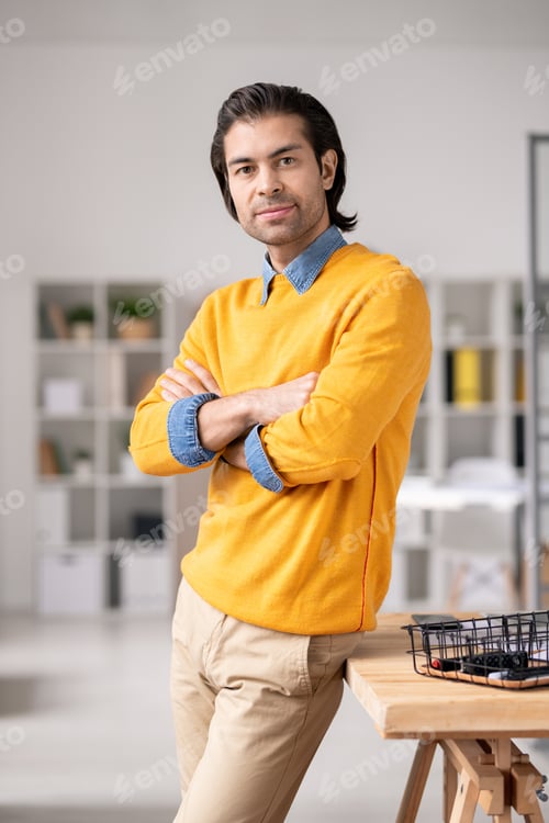 Preview: Portrait of successful manager in office