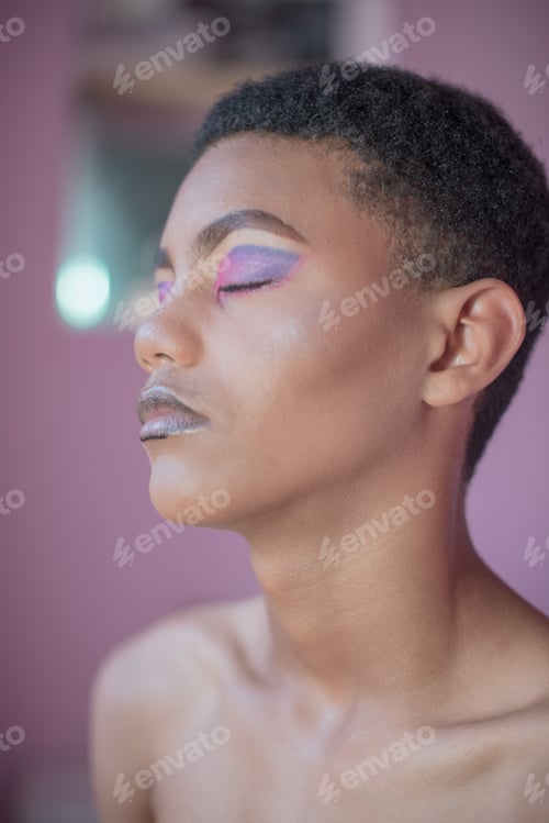 Preview: Portrait of young queer person