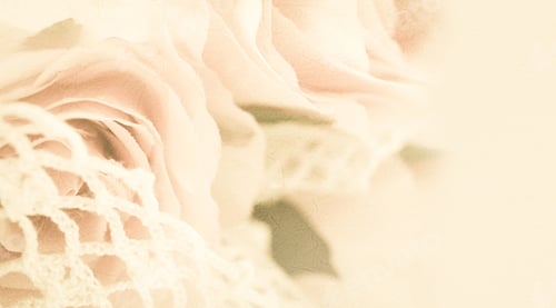 Preview: Roses Flowers In Vintage Color Style On Mulberry Paper Texture For Romantic Background