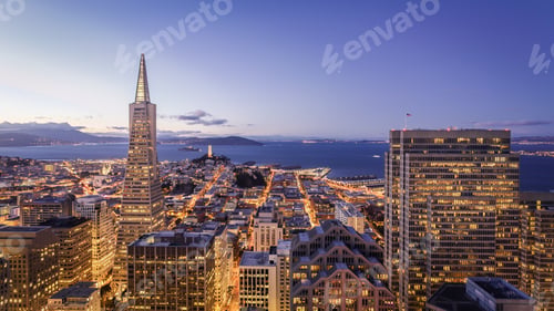 Preview: San Francisco Financial District Aerial View
