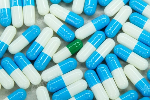 Preview: pills mixed with one other pill.